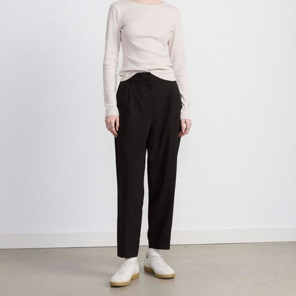 Frank & Oak Pants - Frank & Oak Amelia Balloon Fit Pants Black Sz 6